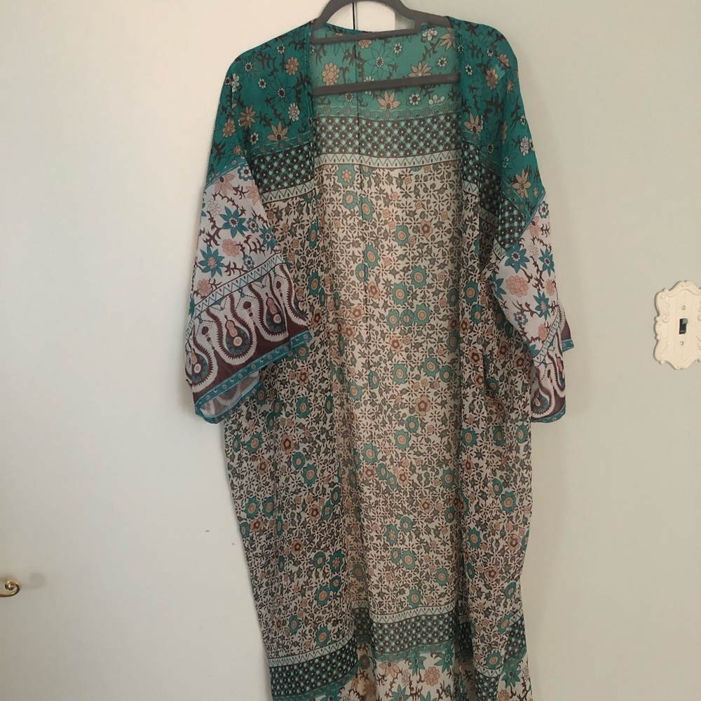 NWOT Boutique Kimono Duster OneSize